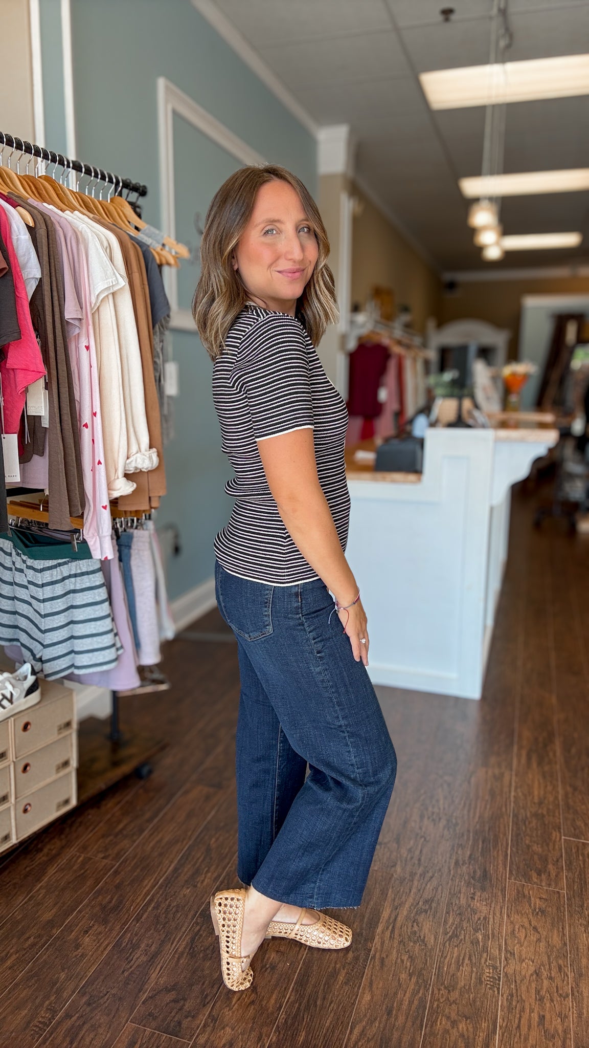 Eastmoor Stride Wide Crop Jean