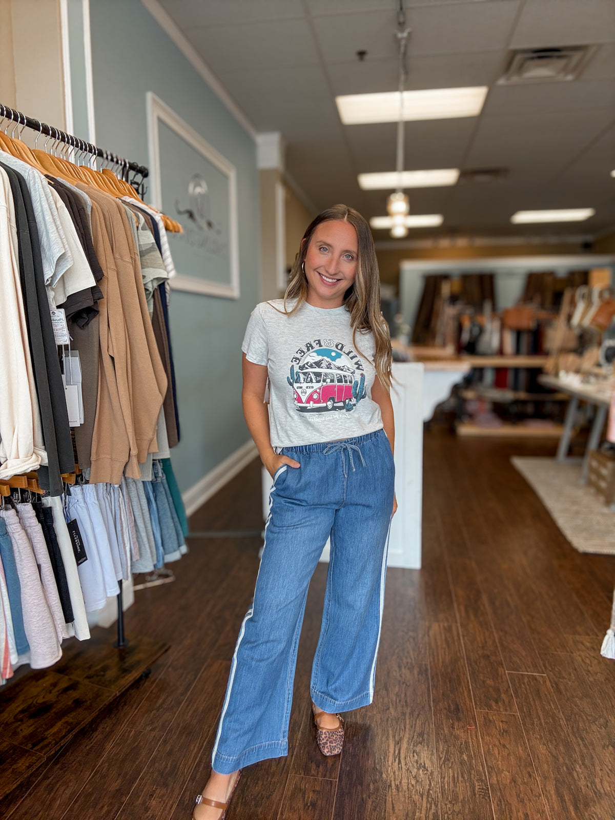 The Sidelines Denim Track Pant