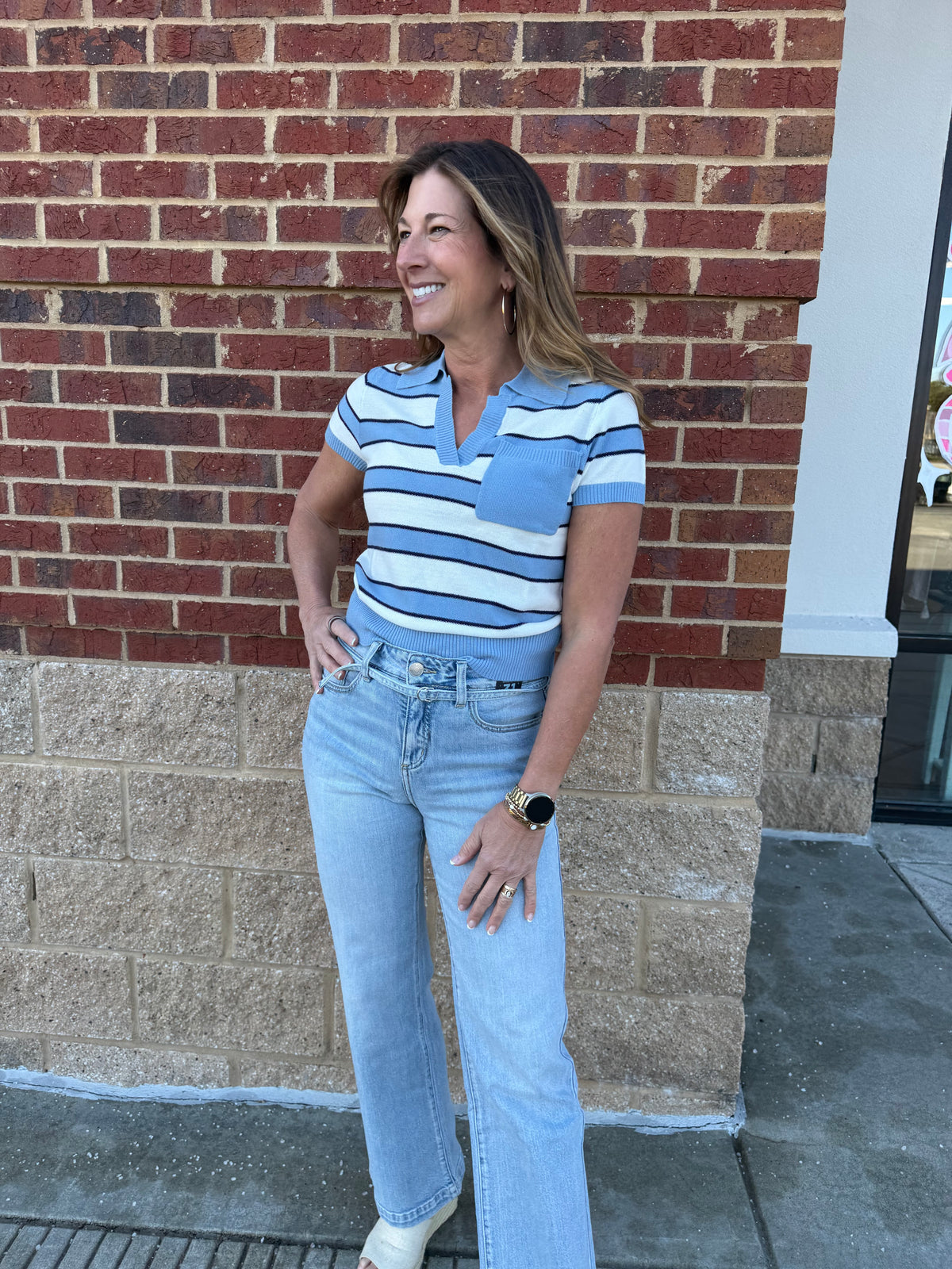Avery Trouser Jean in Sycamore Cove