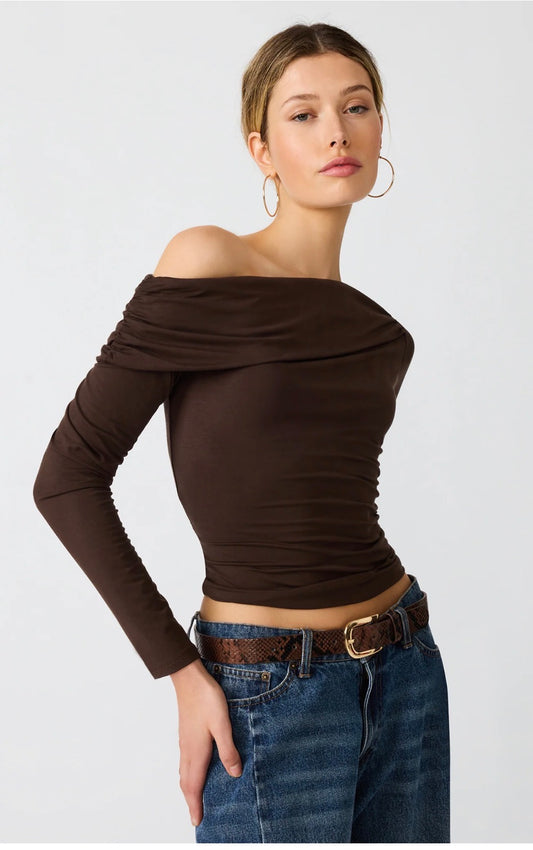 Walnut Ryder Knit Top