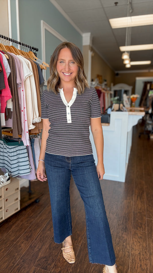 Eastmoor Stride Wide Crop Jean