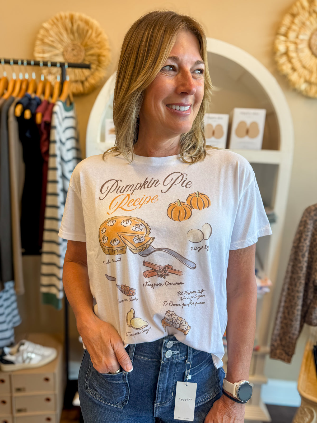 Pumpkin Pie Recipe Graphic Tee