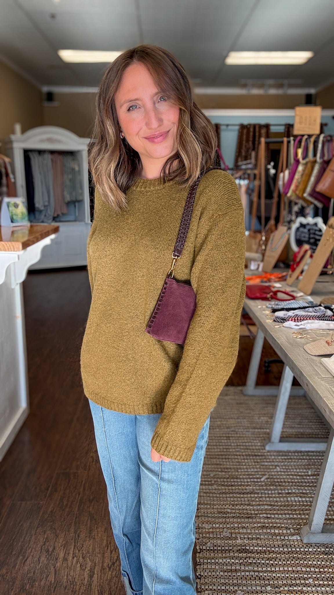Golden Sage Chill Mode Sweater
