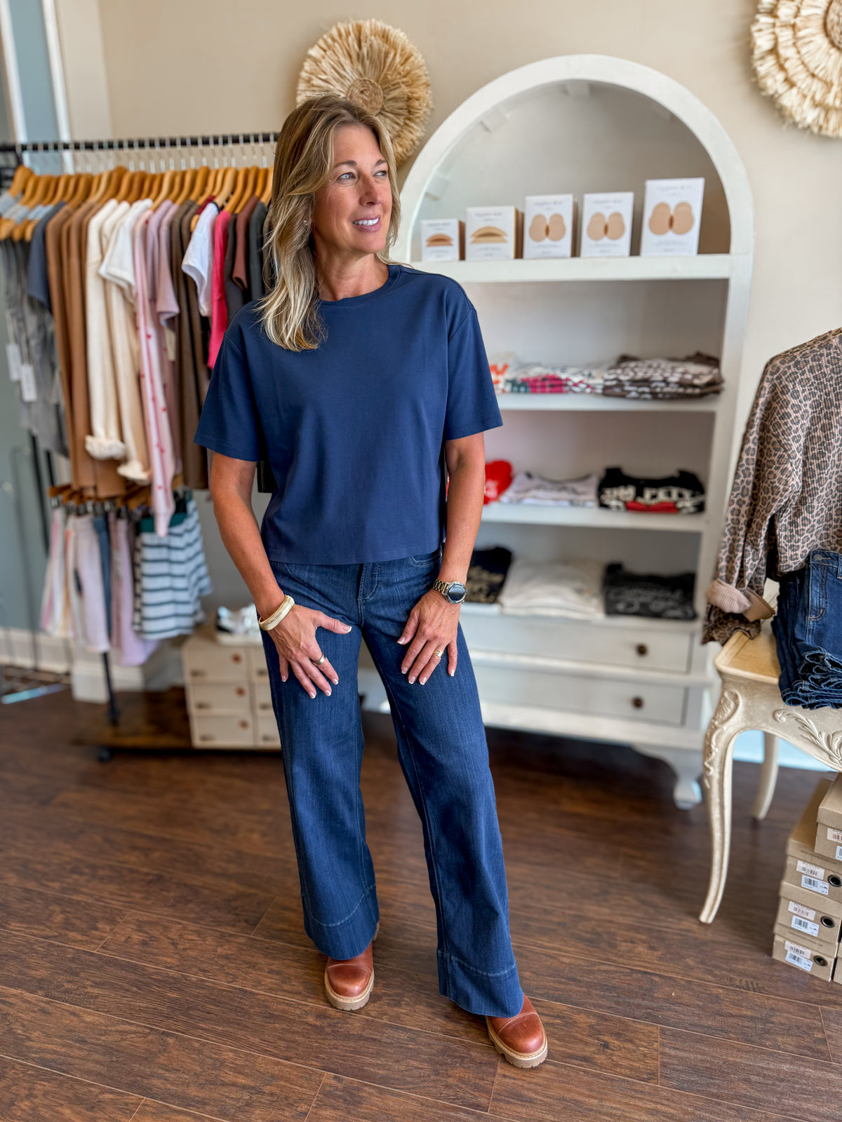 Suke Wide Leg Jean in Fierce
