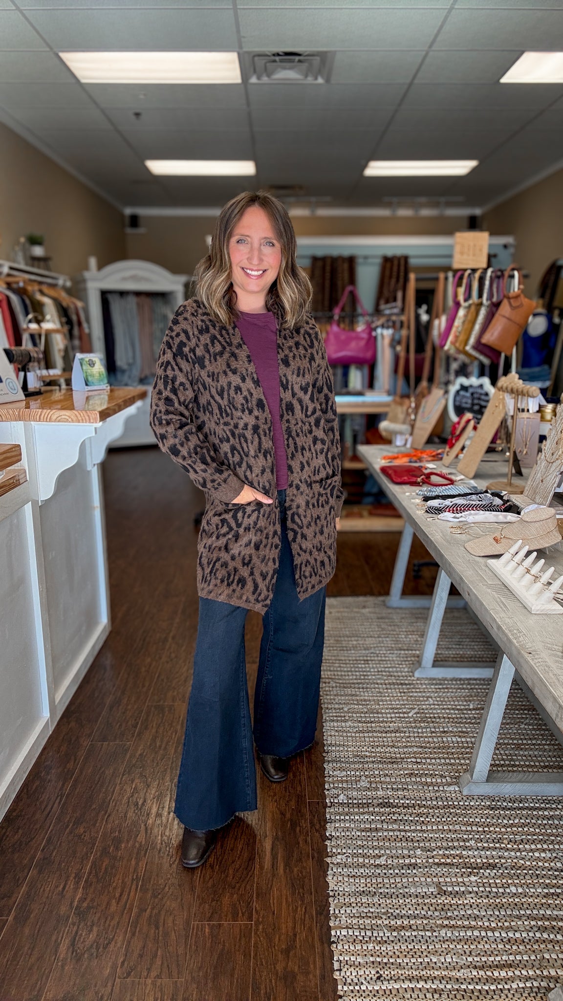 French Roast Leopard Cardigan