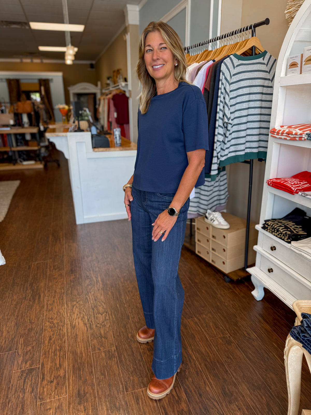 Suke Wide Leg Jean in Fierce