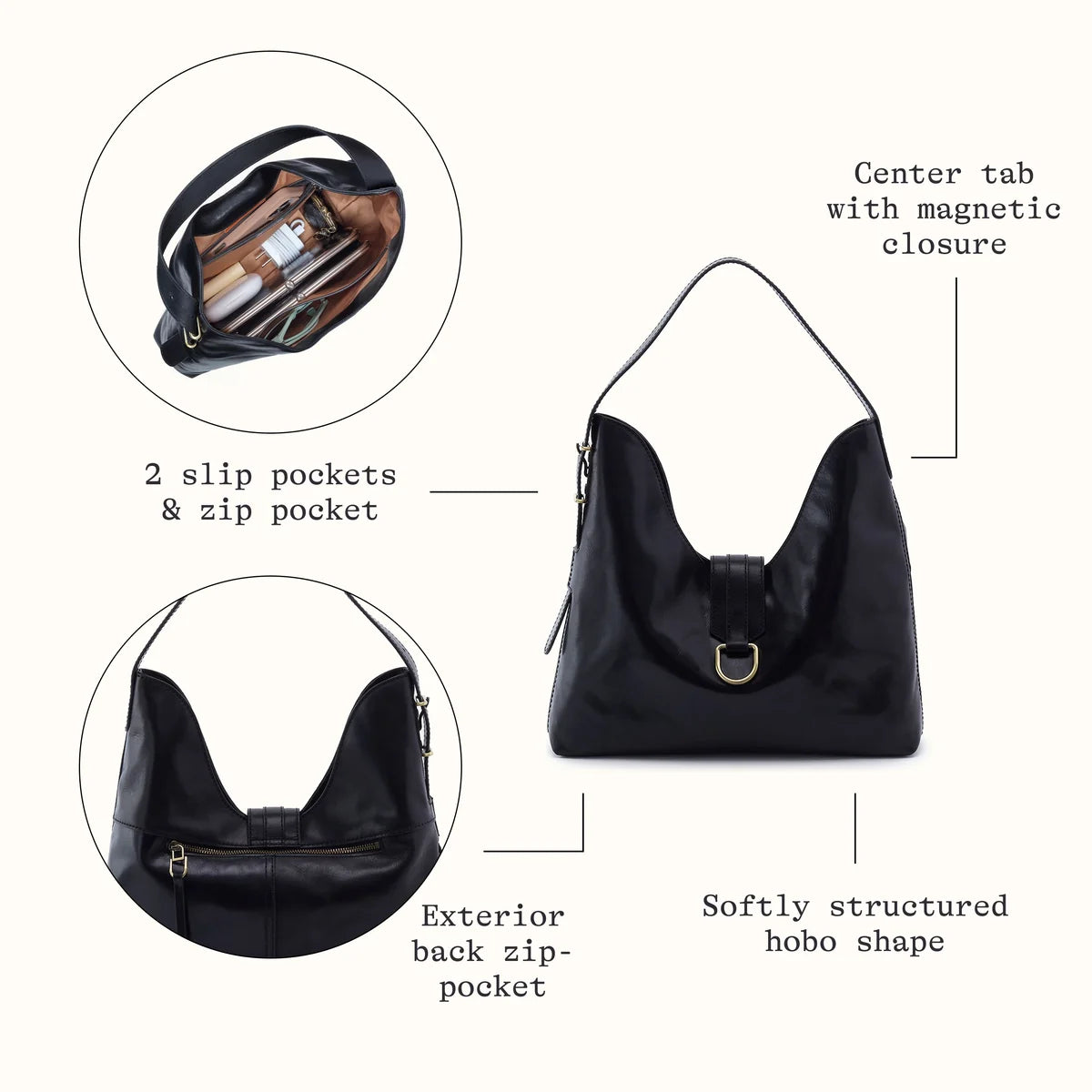 Atlas Hobo Handbag