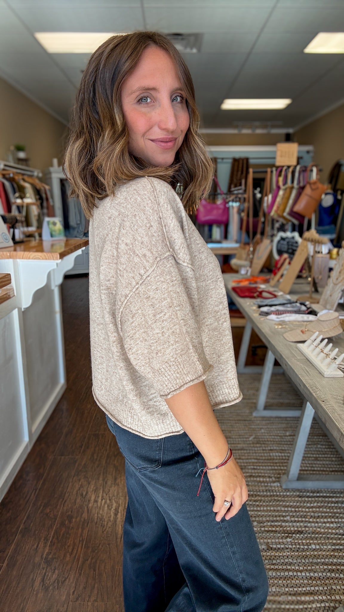 Oatmeal Boxy Sweater