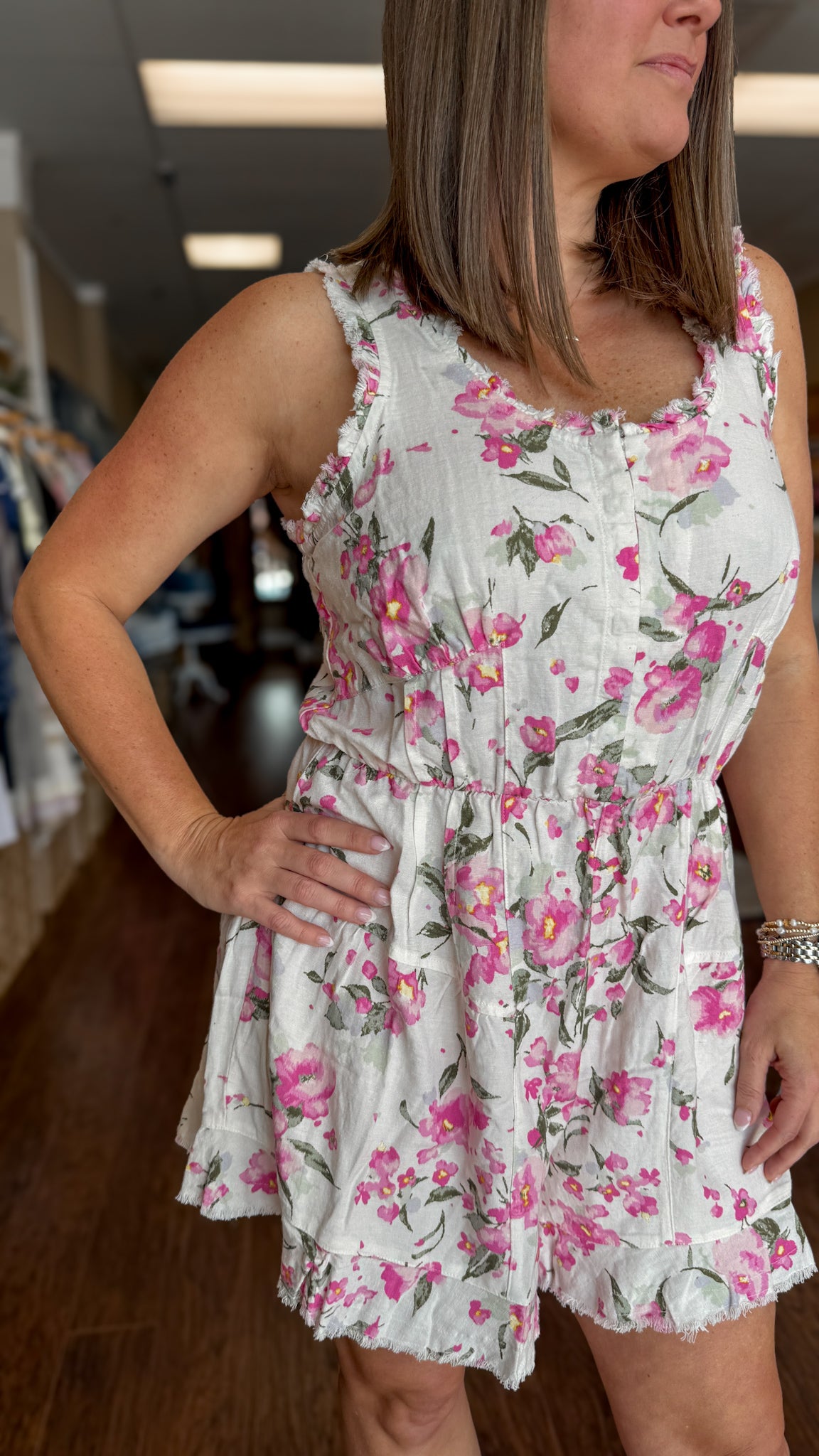 Opal Pleated Romper