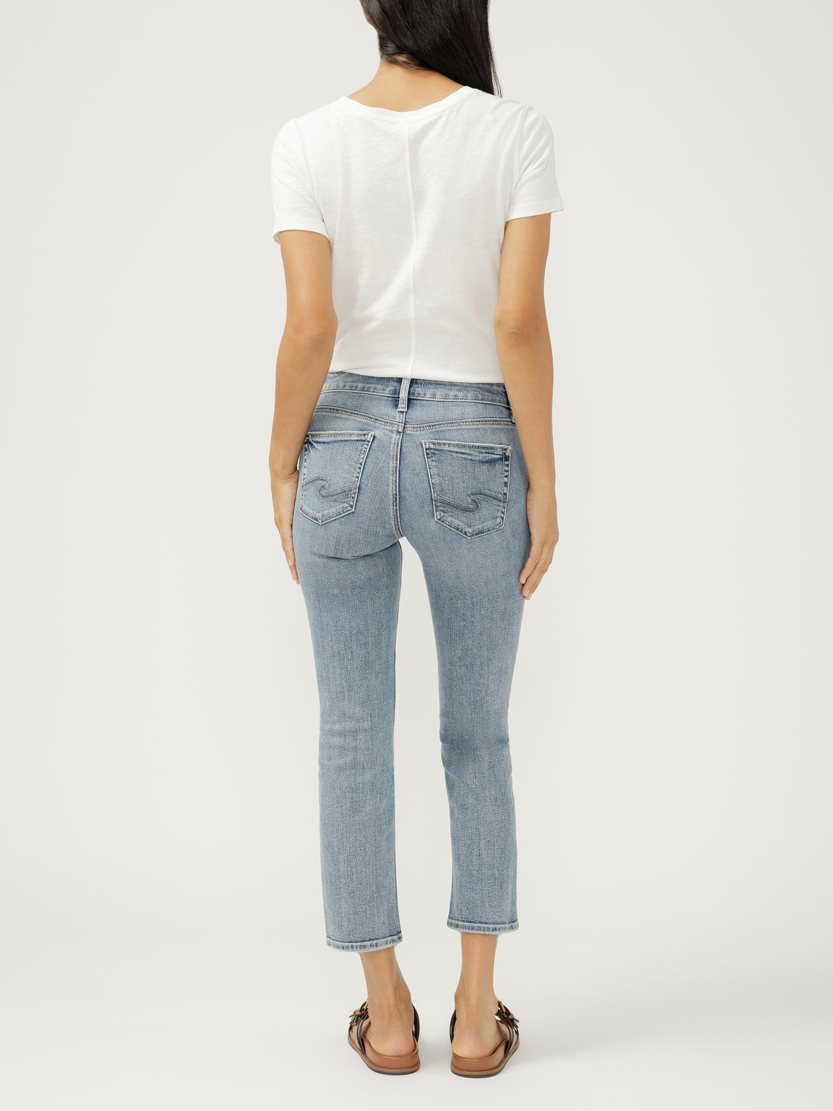 Suki Straight Crop Jean in Mothers Beach