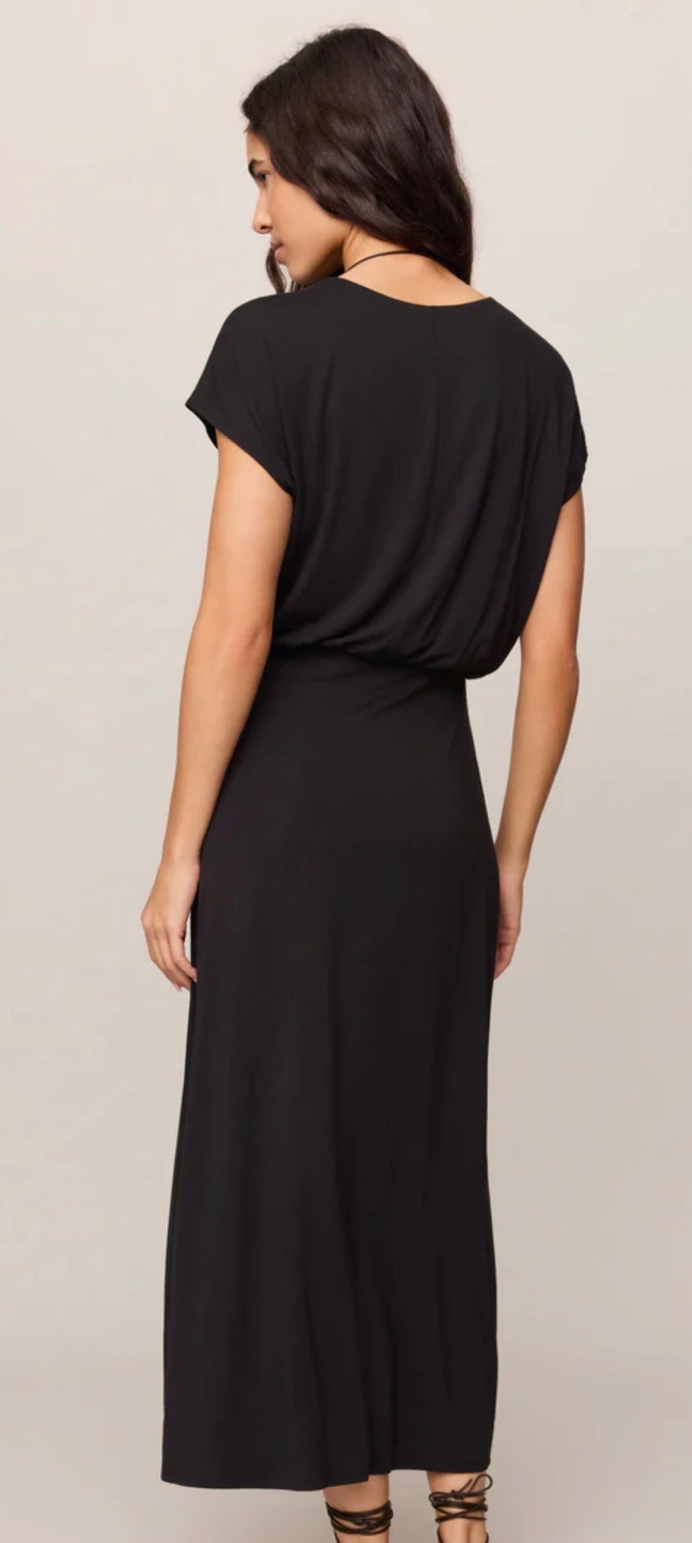 Black Anika Midi Dress