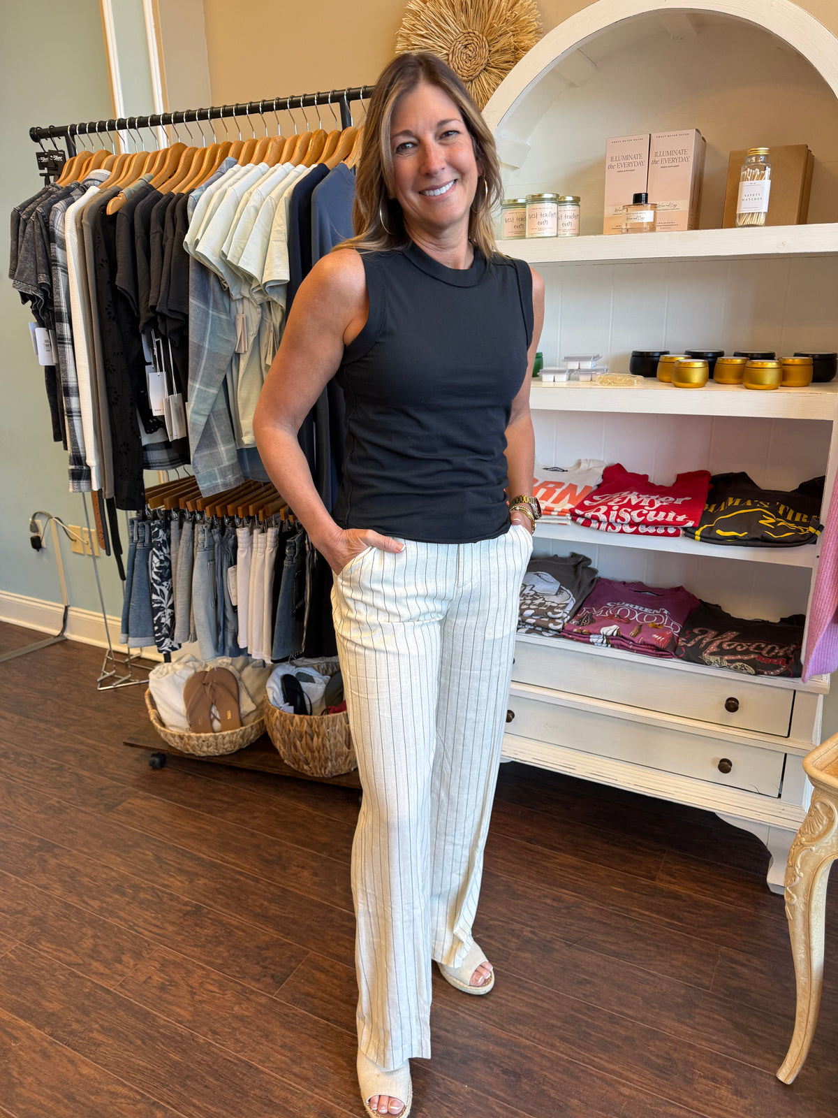 Creamy Black Brandy Pant
