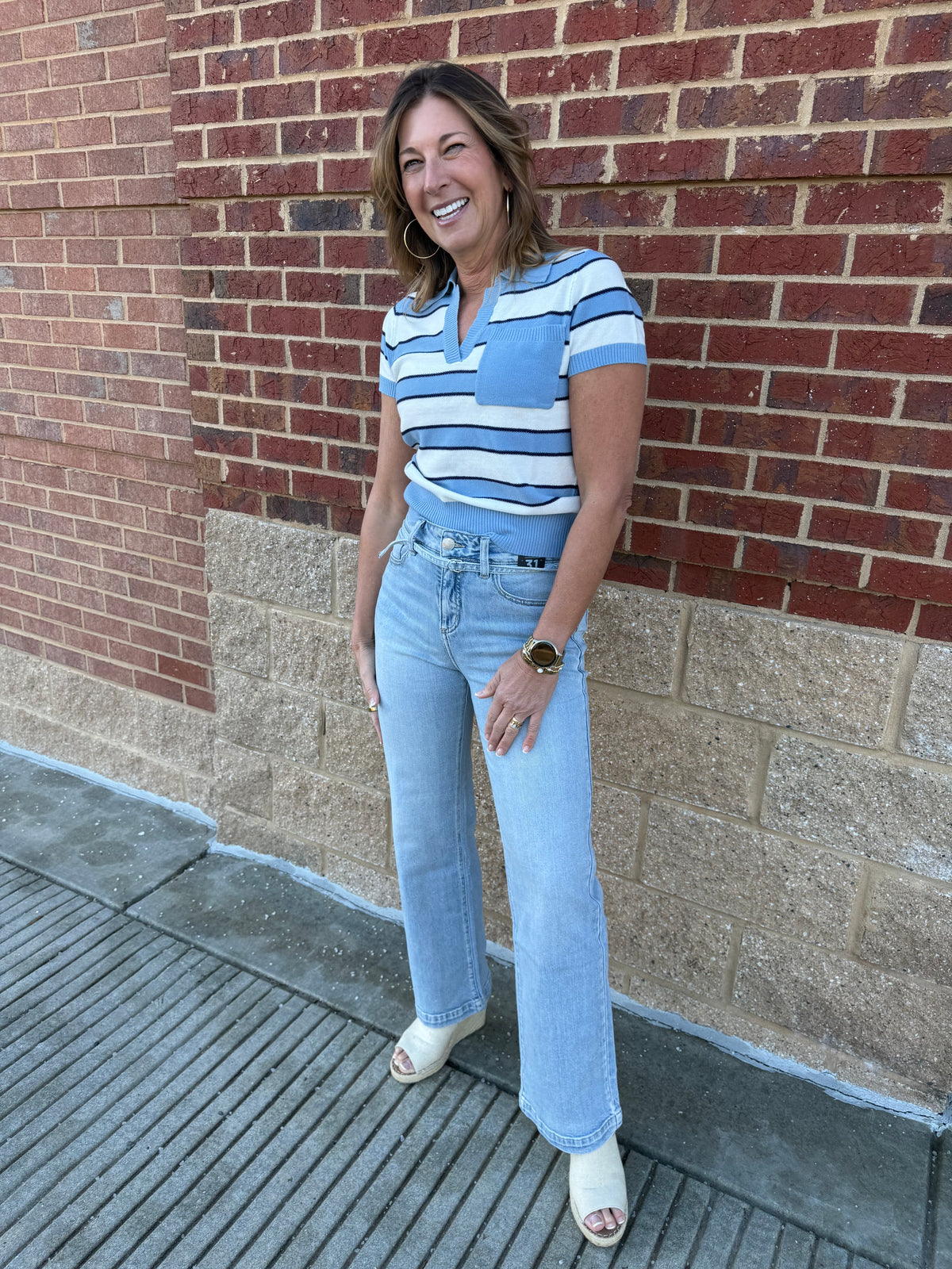 Avery Trouser Jean in Sycamore Cove